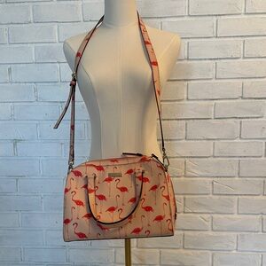 Flamingo Print Handbag